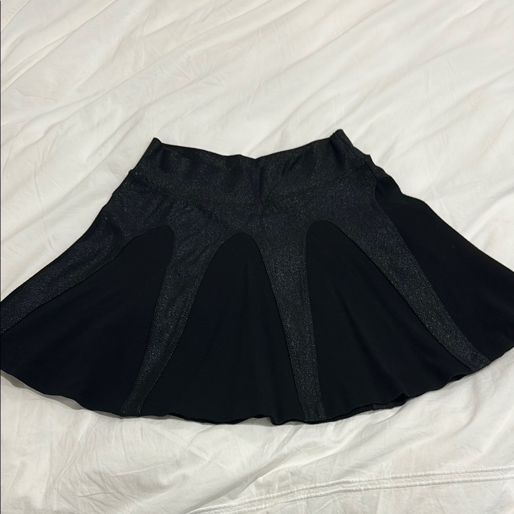 Aiko Black Mini Skater Skirt
